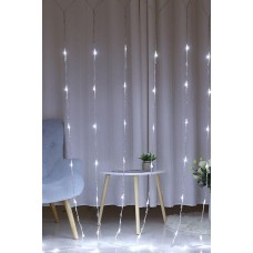 Akar Perde Led Beyaz Işık 3*2 Metre Dış Mekan Süsleme